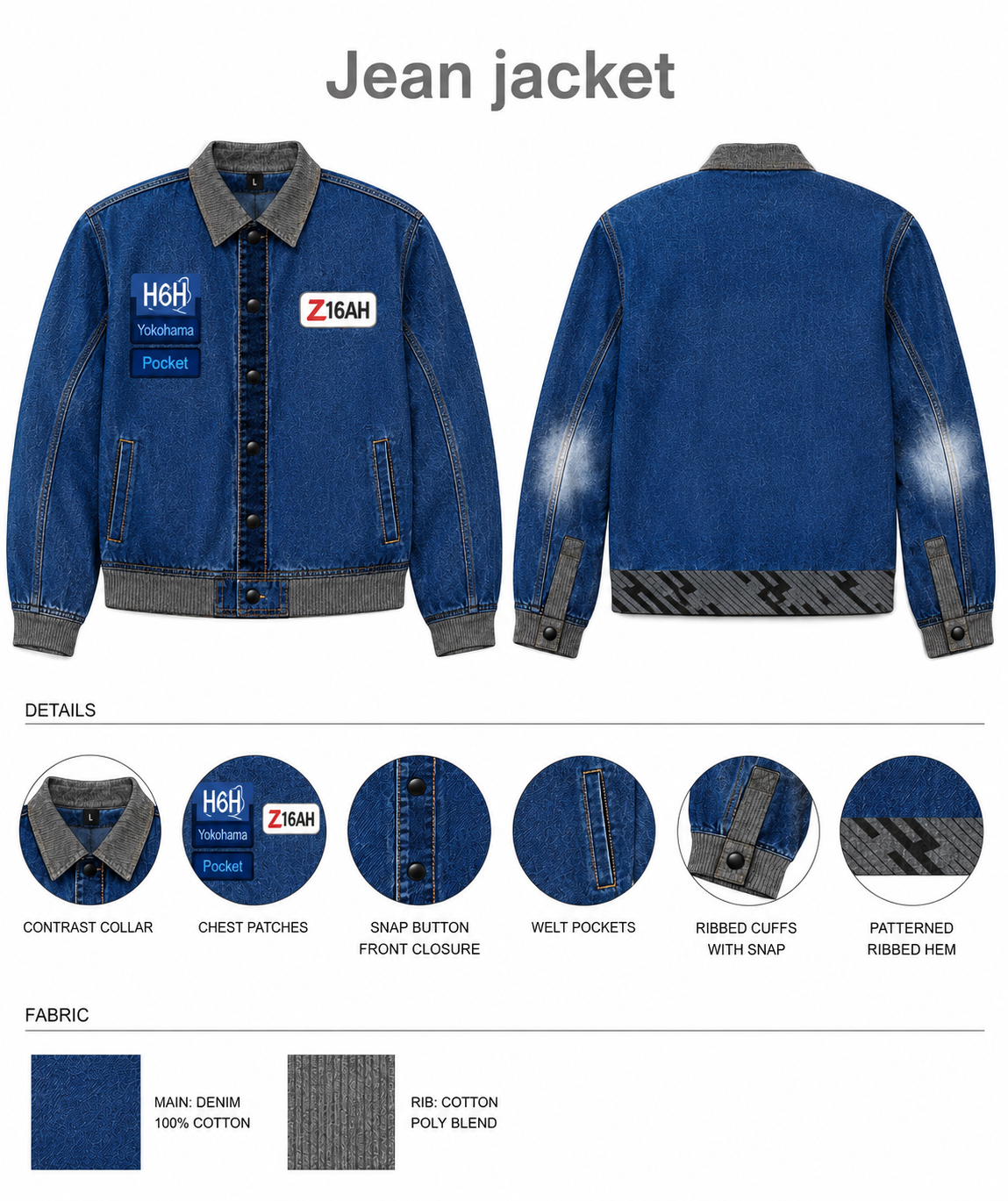 Hustle Ha6its Jean Jacket