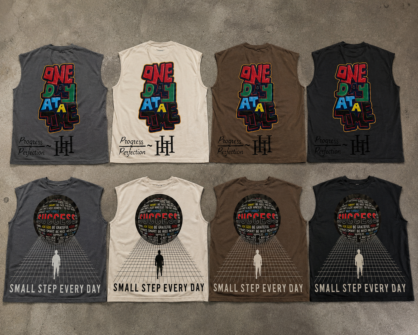 Hustle Ha6it One Day Cutoff Shirts