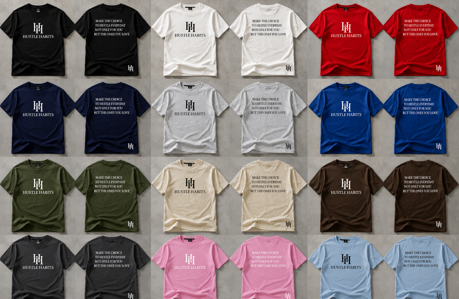 Hustle Ha6its Stample Shirts